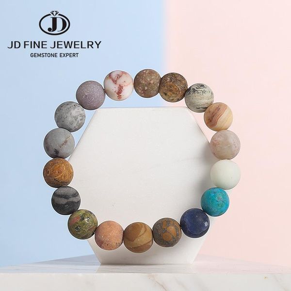 beaded, strands jd 10mm natural matte colorful stone bracelets multicolor vintage beaded charm bracelet handmade wristband gifts, Black
beaded, strands jd 10mm natural matte colorful stone bracelets multicolor vintage beaded charm bracelet handmade wristband gifts, Black