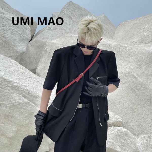 men's suits & blazers umi mao dark wind summer suit male loose thin outer short-sleeved jacket net red half-sleeved y2k, White;black
men's suits & blazers umi mao dark wind summer suit male loose thin outer short-sleeved jacket net red half-sleeved y2k, White;black