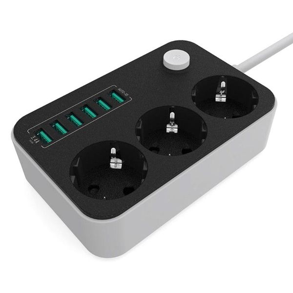 smart power plugs 2500w 10a strips eu plug charging ports extension cord 6 usb universal charger socket household surge protection
smart power plugs 2500w 10a strips eu plug charging ports extension cord 6 usb universal charger socket household surge protection