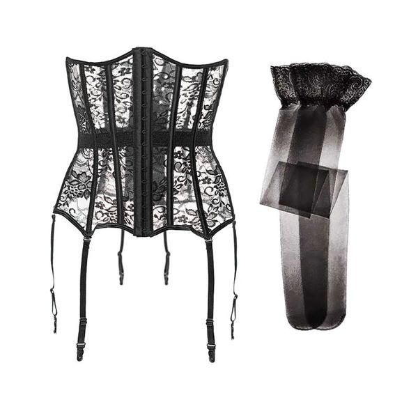 women's shapers varsmiss 2pcs waist corsets +stockings slim shapewear trainer body black s l xl xxl, Black;white
women's shapers varsmiss 2pcs waist corsets +stockings slim shapewear trainer body black s l xl xxl, Black;white