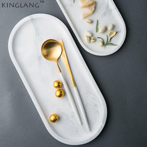 buy kinglang oval shape white marble fish dish long sushi plate ceramic designed tableware dinnerware sets
buy kinglang oval shape white marble fish dish long sushi plate ceramic designed tableware dinnerware sets