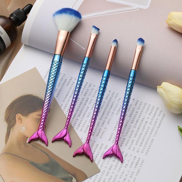 makeup brushes luxury mermaid set 4ps/set foundation powder eye shadow blush lip make up brush beauty face cosmetic tool kit
makeup brushes luxury mermaid set 4ps/set foundation powder eye shadow blush lip make up brush beauty face cosmetic tool kit