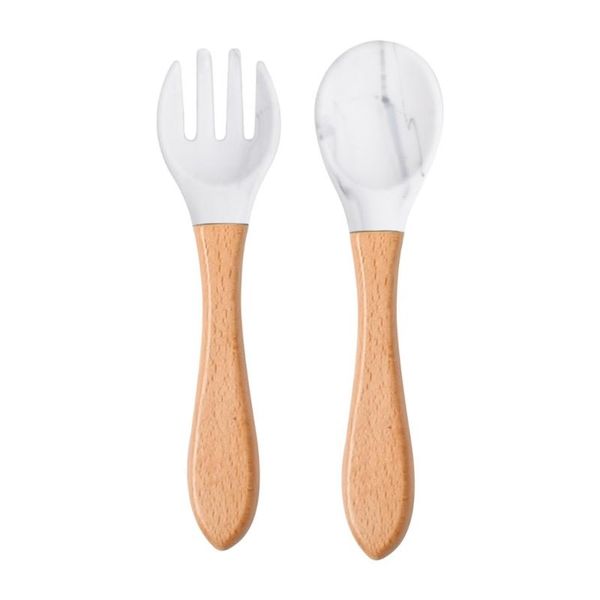 cups, dishes & utensils l5yf 2pcs silicone tips baby feeding training spoon and fork set with wooden handle
cups, dishes & utensils l5yf 2pcs silicone tips baby feeding training spoon and fork set with wooden handle