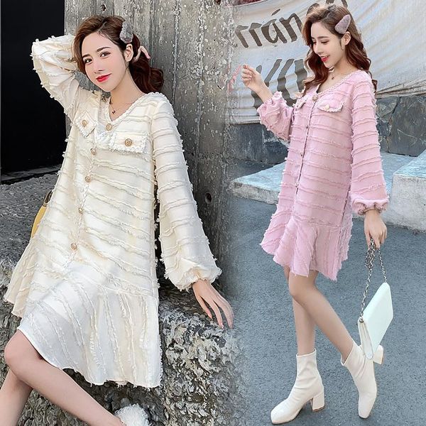 maternity dresses 9596# dress spring autumn v neck easy matching loose stylish for pregnant women mom, White
maternity dresses 9596# dress spring autumn v neck easy matching loose stylish for pregnant women mom, White