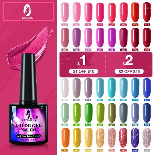 8ml gel nail polish 50 pure color for nails holographic glitter uv sequins soak off base and coat1, Red;pink
8ml gel nail polish 50 pure color for nails holographic glitter uv sequins soak off base and coat1, Red;pink