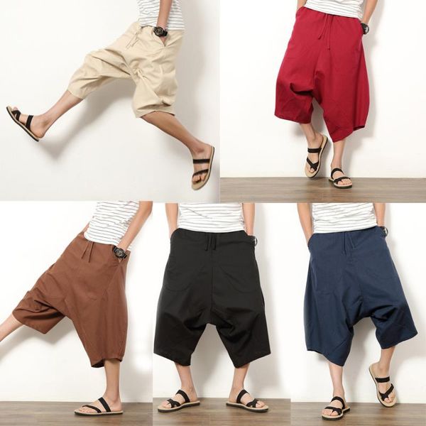 5colors harem pants men japanese fashion harajuku solid color joggers casual trousers summer streetwear plus size 2021 ethnic clothing, Red
5colors harem pants men japanese fashion harajuku solid color joggers casual trousers summer streetwear plus size 2021 ethnic clothing, Red