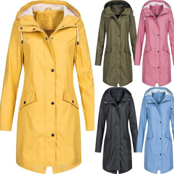 women's trench coats fashion women solid color long sleeve outdoor windbreaker plus size hooded raincoat windproof jacket outwear coat, Tan;black
women's trench coats fashion women solid color long sleeve outdoor windbreaker plus size hooded raincoat windproof jacket outwear coat, Tan;black