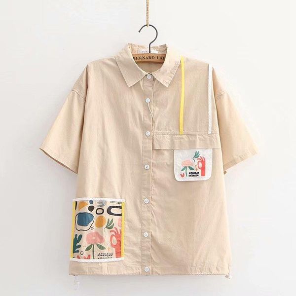 women's blouses & shirts japanese harajuku style college cute cotton shirt short sleeve summer white cartoon patch embroidery
women's blouses & shirts japanese harajuku style college cute cotton shirt short sleeve summer white cartoon patch embroidery
