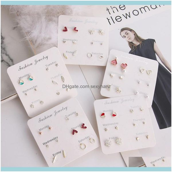 charm jewelryjewelry pearl snowflake water feather love butterfly earrings 6 pairs board combination set for women wholesale drop delivery 2, Golden
charm jewelryjewelry pearl snowflake water feather love butterfly earrings 6 pairs board combination set for women wholesale drop delivery 2, Golden