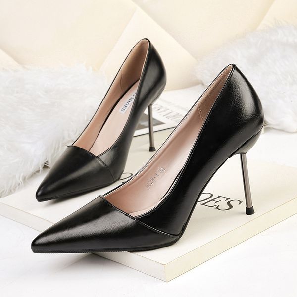 2021 pumps korean style high-heeled shoes club womens single shoes with professional ol temperament womens shoes1, Black
2021 pumps korean style high-heeled shoes club womens single shoes with professional ol temperament womens shoes1, Black