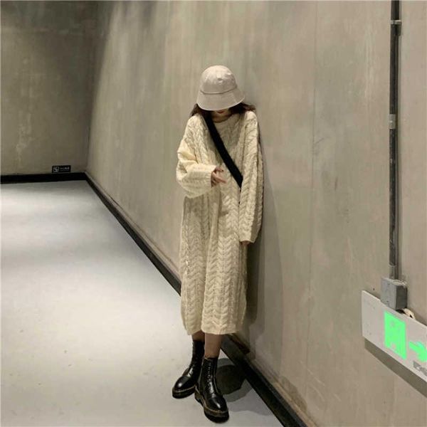 casual dresses korean 2021 solid knitted vintage autumn oversized elegant pullover loose thick cute winter sweater dress women jumper, Black;gray
casual dresses korean 2021 solid knitted vintage autumn oversized elegant pullover loose thick cute winter sweater dress women jumper, Black;gray
