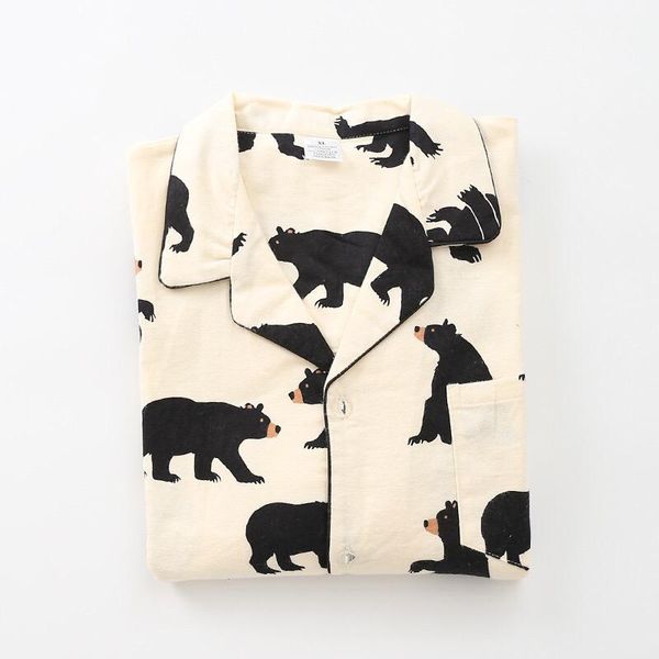 men's sleepwear 2021 cute white bear 100% brushed cotton men pajama sets autumn casual fashion animal homewear pijamas mujer, Black;brown
men's sleepwear 2021 cute white bear 100% brushed cotton men pajama sets autumn casual fashion animal homewear pijamas mujer, Black;brown