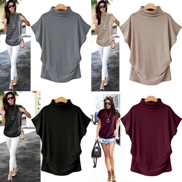 women's t-shirt woman tshirts harajuku women turtleneck short sleeve cotton solid casual t shirt mujer camisetas t-shirty damskie #, White
women's t-shirt woman tshirts harajuku women turtleneck short sleeve cotton solid casual t shirt mujer camisetas t-shirty damskie #, White