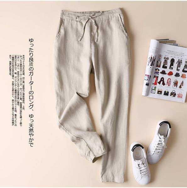 women's pants & capris 2021 arrival summer women casual loose ankle-length all-matched cotton linen elastic waist harem v20, Black;white
women's pants & capris 2021 arrival summer women casual loose ankle-length all-matched cotton linen elastic waist harem v20, Black;white
