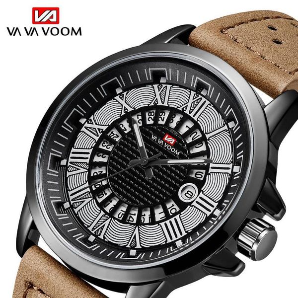 wristwatches anke store men quartz watches sports fashion casual waterproof calendar leather strap roman numeral for relojes, Slivery;brown
wristwatches anke store men quartz watches sports fashion casual waterproof calendar leather strap roman numeral for relojes, Slivery;brown