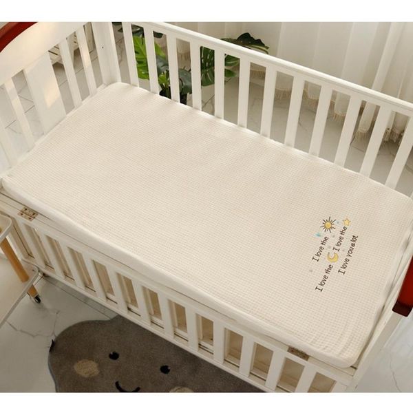 bedding sets waffle gauze baby bed fitted sheet cotton breathable borns crib mattress cover children 120*60cm bedspeard
bedding sets waffle gauze baby bed fitted sheet cotton breathable borns crib mattress cover children 120*60cm bedspeard