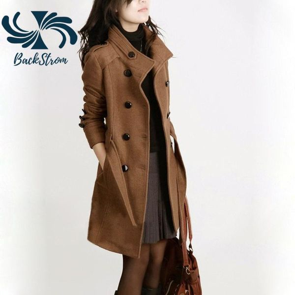 women's wool & blends backstrom women plus size fall-winter double-sided black coat korean fashion woolen jacket waist mid-length trenc
women's wool & blends backstrom women plus size fall-winter double-sided black coat korean fashion woolen jacket waist mid-length trenc