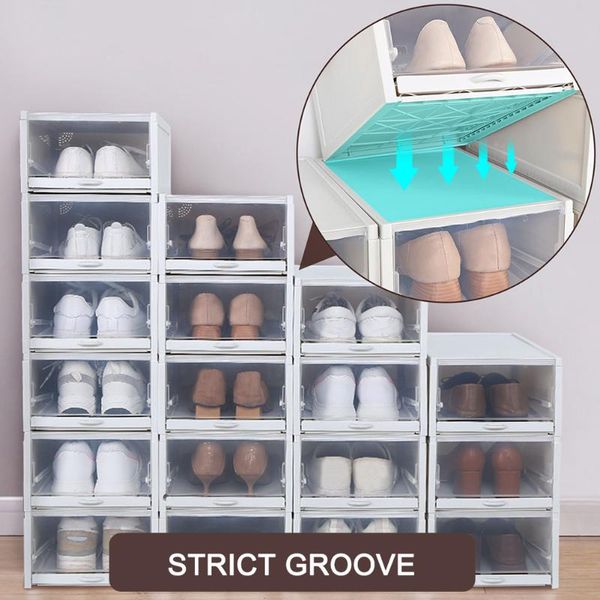 clothing & wardrobe storage 3 pack/set stackable shoe box clear plastic shoes containers cases hvr88
clothing & wardrobe storage 3 pack/set stackable shoe box clear plastic shoes containers cases hvr88