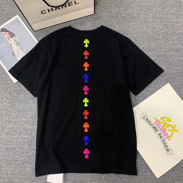 color new crosin short 2021 sleeve cotton t cross sanskrit print men's and women's same loose t-shirt, White;black
color new crosin short 2021 sleeve cotton t cross sanskrit print men's and women's same loose t-shirt, White;black