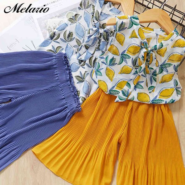 melario summer clothing set lemon printed shirt pleated pant,girls kids chiffon suit fashion 2pcs wear 3-7t girls ruffle outfits 210412, White
melario summer clothing set lemon printed shirt pleated pant,girls kids chiffon suit fashion 2pcs wear 3-7t girls ruffle outfits 210412, White