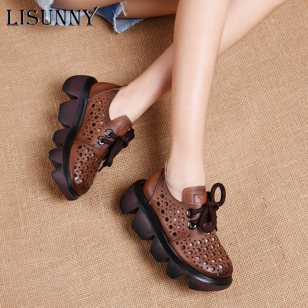comfortable genuine leather women's sandals thick-soled platform wedge heel short shoes round toe dress, Black
comfortable genuine leather women's sandals thick-soled platform wedge heel short shoes round toe dress, Black