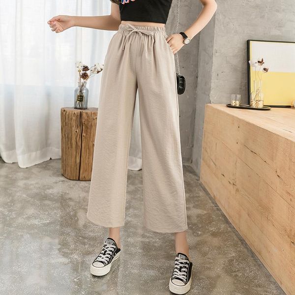women's pants & capris women solid ankle-length high waist pockets loose polyester wide leg korean casual summer straight black, Black;white
women's pants & capris women solid ankle-length high waist pockets loose polyester wide leg korean casual summer straight black, Black;white