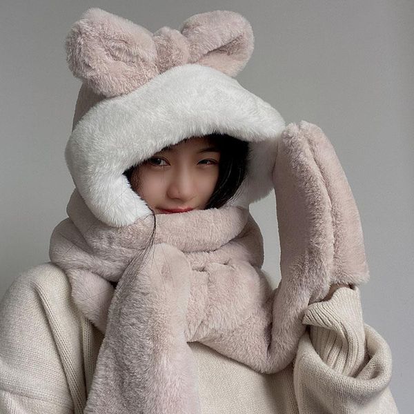 hats, scarves & gloves sets winter fashion super thick simple cute hat scarf three-in-one lei feng cold-proof imitation fur warm, Blue;gray
hats, scarves & gloves sets winter fashion super thick simple cute hat scarf three-in-one lei feng cold-proof imitation fur warm, Blue;gray