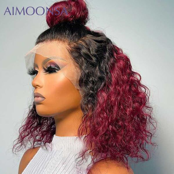 lace wigs ombre burgundy 99j front wig 13x6 transparent curly human hair short bob 250 density brazilian, Black;brown
lace wigs ombre burgundy 99j front wig 13x6 transparent curly human hair short bob 250 density brazilian, Black;brown