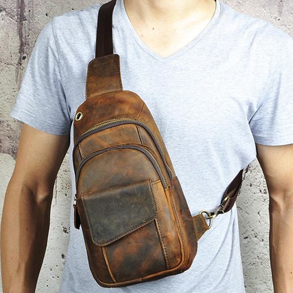 backpack messenger chest bags shoulder rucksack cross body multi-pockets genuine leather bag men single back pack
backpack messenger chest bags shoulder rucksack cross body multi-pockets genuine leather bag men single back pack