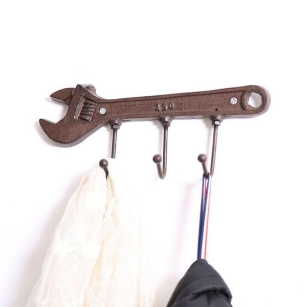 hooks & rails metal spanner-shaped hook vintage wall hangerwall mounted coat holder key clothes hanger rack home decoration
hooks & rails metal spanner-shaped hook vintage wall hangerwall mounted coat holder key clothes hanger rack home decoration
