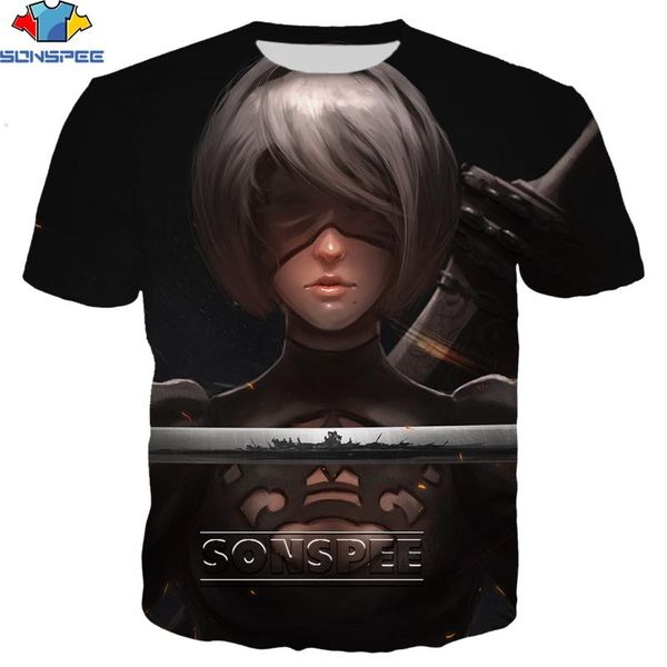 men's t-shirts sonspee fashion cool cartoon anime neil automata 3d printing t-shirt summer personality hip hop street casual short slee, White;black
men's t-shirts sonspee fashion cool cartoon anime neil automata 3d printing t-shirt summer personality hip hop street casual short slee, White;black