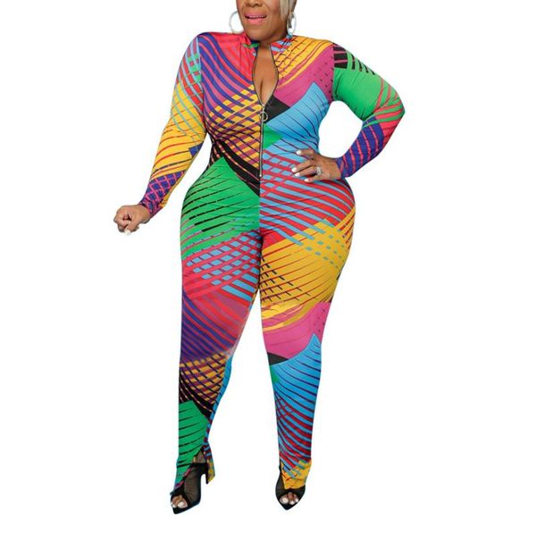 ladies casual long sleeve jumpsuit fashion irregular stripe printed slim bodysuit set plus l-5xl women's jumpsuits & rompers, Black;white
ladies casual long sleeve jumpsuit fashion irregular stripe printed slim bodysuit set plus l-5xl women's jumpsuits & rompers, Black;white