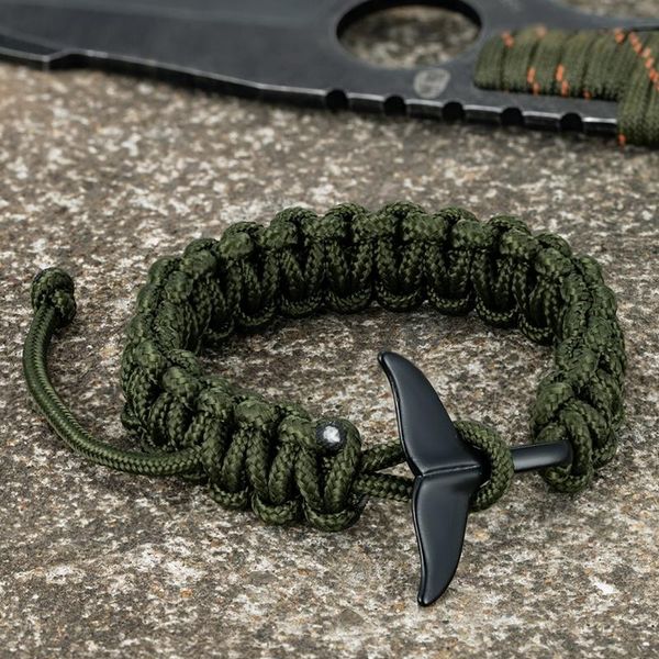 charm bracelets mkendn handmade braid whale tail paracord rope men women beach wristband adjustable couple jewelry homme, Golden;silver
charm bracelets mkendn handmade braid whale tail paracord rope men women beach wristband adjustable couple jewelry homme, Golden;silver