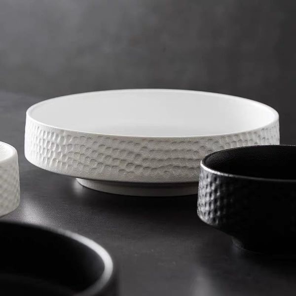 dishes & plates ceramic white black hammer eyed deep dish fruit bowl creative baked rice sushi plate salad tableware round platter
dishes & plates ceramic white black hammer eyed deep dish fruit bowl creative baked rice sushi plate salad tableware round platter