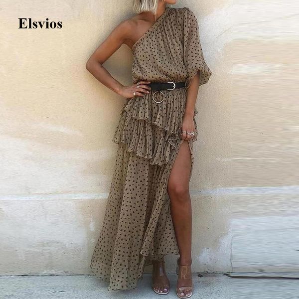 casual dresses one shoulder irregular party spring summer dot print chiffon beach women elegant short sleeve ruffle long 2d30, Black;gray
casual dresses one shoulder irregular party spring summer dot print chiffon beach women elegant short sleeve ruffle long 2d30, Black;gray