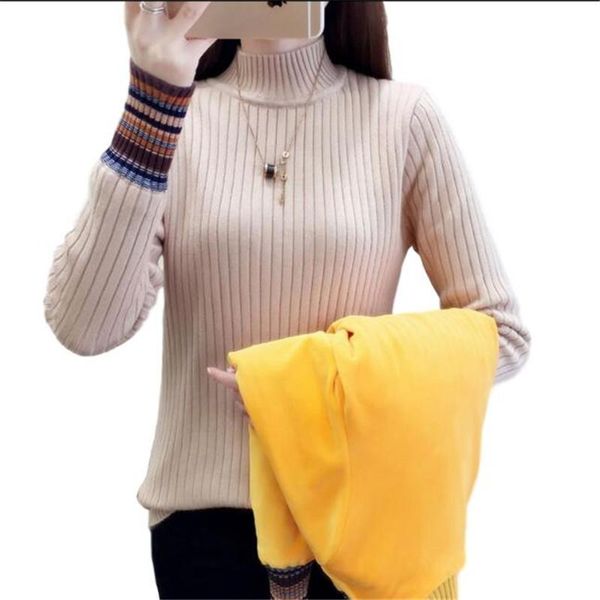 women's sweaters warm half high neck pullover plus velvet thicken bottoming sweater women knit inner wear 2021 autumn and winter wild, White;black
women's sweaters warm half high neck pullover plus velvet thicken bottoming sweater women knit inner wear 2021 autumn and winter wild, White;black