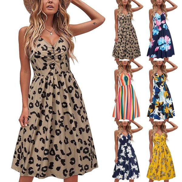 casual dresses summer women beach dress plus size sleeveless elegant spaghetti strap for clothing vestidos mujer verano 2021, Black;gray
casual dresses summer women beach dress plus size sleeveless elegant spaghetti strap for clothing vestidos mujer verano 2021, Black;gray