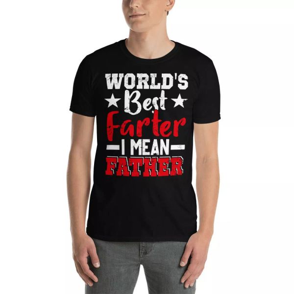 vintage world's farter i mean father funny father's day dad family t-shirt, White;black
vintage world's farter i mean father funny father's day dad family t-shirt, White;black