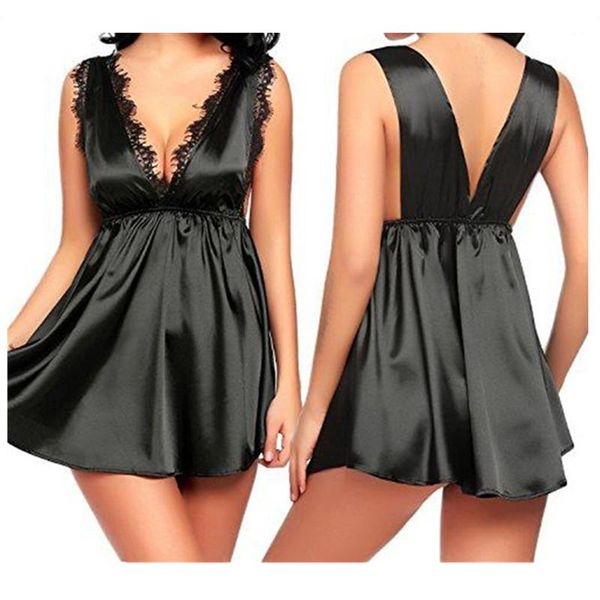 womens lace v-neck pajamas fashion trend high elastic waist suspender sleepwear skirt designer female solid color lingerie lace pajamas, Black;red
womens lace v-neck pajamas fashion trend high elastic waist suspender sleepwear skirt designer female solid color lingerie lace pajamas, Black;red