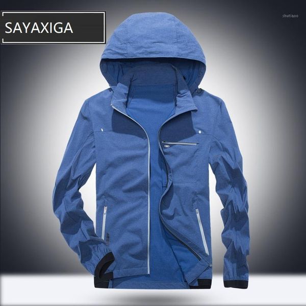 men's jackets sayaxiga men quick dry hooded jacket uv resistant fast drying speed active outfit for man casual outwear spring autumn bl, Black;brown
men's jackets sayaxiga men quick dry hooded jacket uv resistant fast drying speed active outfit for man casual outwear spring autumn bl, Black;brown
