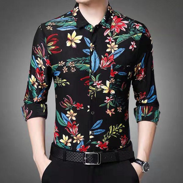 men's casual shirts autumn and winter long-sleeved (plus cashmere spring autumn) shirt loose young middle-aged all-match trend top, White;black
men's casual shirts autumn and winter long-sleeved (plus cashmere spring autumn) shirt loose young middle-aged all-match trend top, White;black