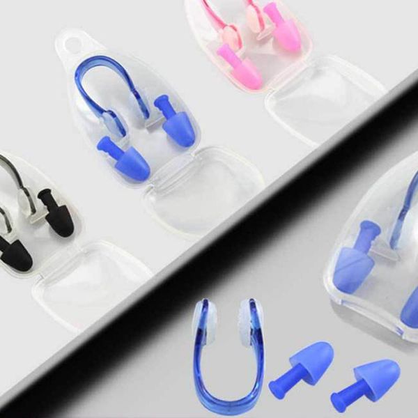 nose clip 1set waterproof soft silicone swimming earplugs protective case prevent water protection ear plug swim dive supplies
nose clip 1set waterproof soft silicone swimming earplugs protective case prevent water protection ear plug swim dive supplies