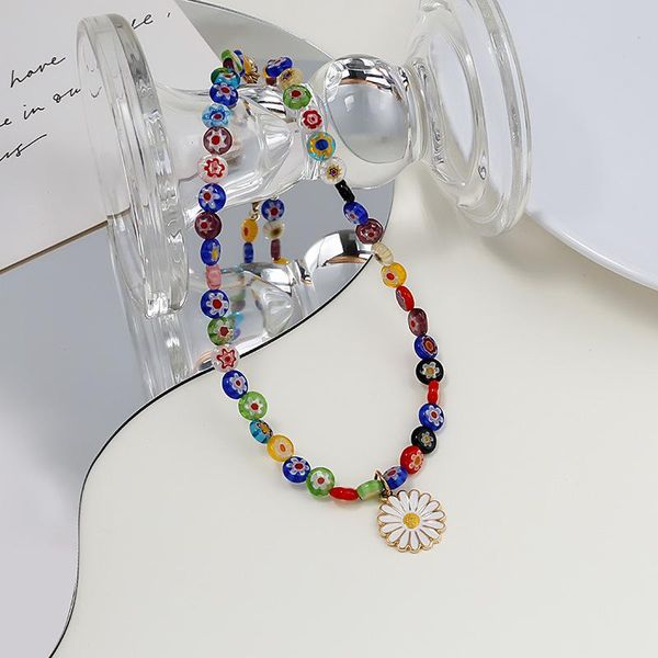 chains colorful glazed flower daisy pendant necklace men and women cavicle chain accessory, Silver
chains colorful glazed flower daisy pendant necklace men and women cavicle chain accessory, Silver