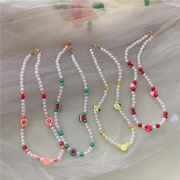 chokers bohemia handmade colorful rice beads imitation pearl necklace flower fruit chain necklaces choker women beach jewelry gifts, Golden;silver
chokers bohemia handmade colorful rice beads imitation pearl necklace flower fruit chain necklaces choker women beach jewelry gifts, Golden;silver