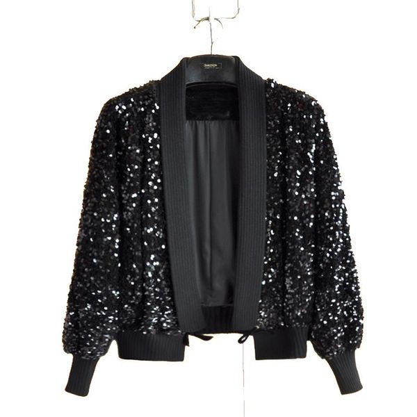 women's jackets autumn heavy embroidery sequins short coat cardigan fashion high waist slimming casual suit jacket top, Black;brown
women's jackets autumn heavy embroidery sequins short coat cardigan fashion high waist slimming casual suit jacket top, Black;brown