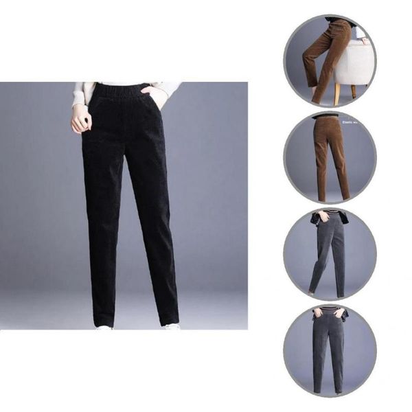 women's pants & capris stylish harem solid color cold resistant plush lining women slim corduroy, Black;white
women's pants & capris stylish harem solid color cold resistant plush lining women slim corduroy, Black;white