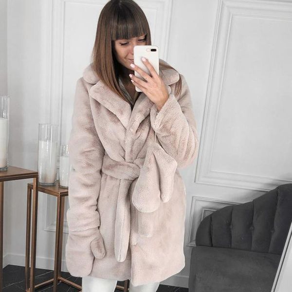 women's fur & faux elina fashion winter tie belt coats women elegant collected waisted simple solid long jackets ladies, Black
women's fur & faux elina fashion winter tie belt coats women elegant collected waisted simple solid long jackets ladies, Black