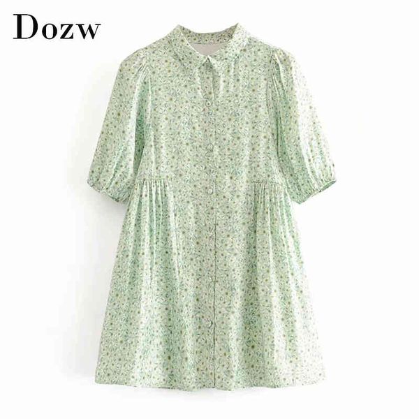 fashion floral print shirt dress women half sleeve pleated casual mini dress turn down collar loose dresses summer 210414, Black;gray
fashion floral print shirt dress women half sleeve pleated casual mini dress turn down collar loose dresses summer 210414, Black;gray