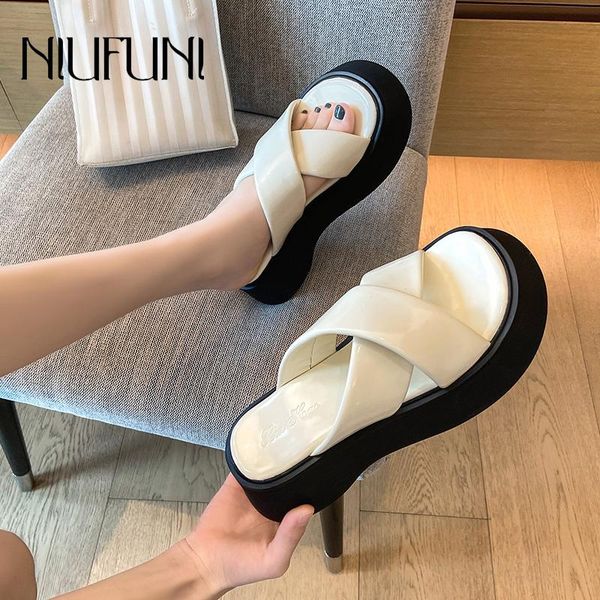 slippers niufuni summer platform open toe women shoes flip flops outdoor casual flat hollow cross strap simple slip-on slides, Black
slippers niufuni summer platform open toe women shoes flip flops outdoor casual flat hollow cross strap simple slip-on slides, Black