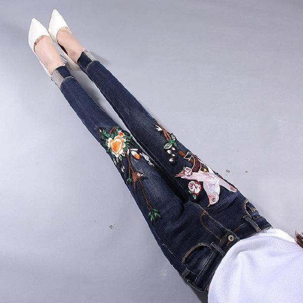 women's jeans spring autumn women denim trousers 2021 all-match slim high waist pencil pants skinny thicken winter long embroidery muje, Blue
women's jeans spring autumn women denim trousers 2021 all-match slim high waist pencil pants skinny thicken winter long embroidery muje, Blue